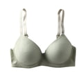 thumbnail image 1 of Underwire Bras for Women Seamless Spaghetti Strap Padded Bra Full Support Push up Lifting Everyday Bras, 1 of 6