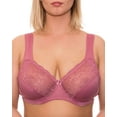 thumbnail image 1 of Underwire Full Coverage Bra Wide Straps Support Panels Plus Size 34 36 38 40 42 44 / C D E F G H I J (38H, Dusty Pink), 1 of 3