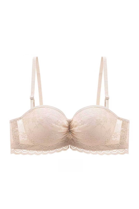 Underwire Lace Bras for Women Adjustable Strap Sexy Camisole Push Up Comfort Tshirt Bra