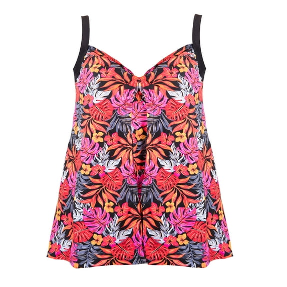 Underwire Plus-Size Swimsuit Tankini Top - Sun Tan - Size 20W