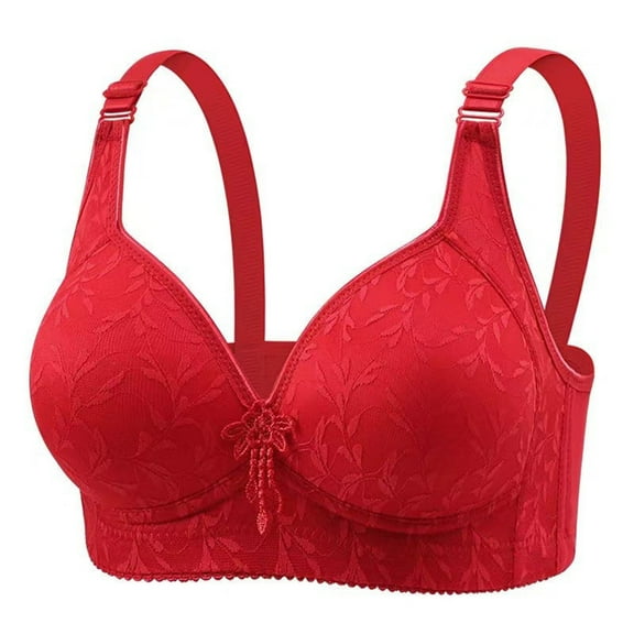 Underwire Push Up Bra for Women Lace Padded Bra Full Coverage Support Adjustable Straps Everyday Bras