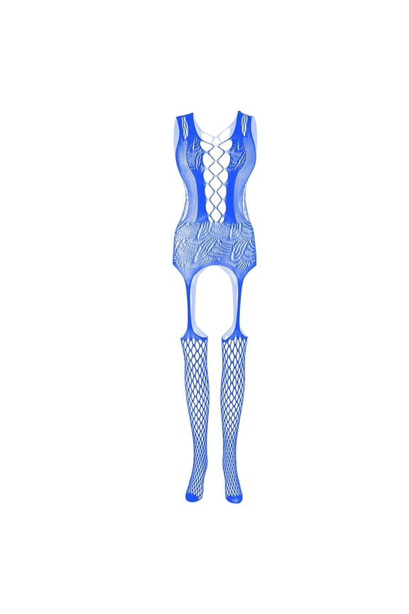 Underwire Women Fishnet Bodystocking Nightwear Chemises Bodysuits Sleepwear Deep V Cute Lingerie