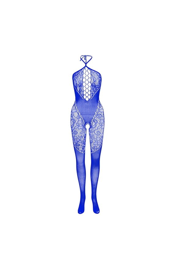 Underwire Women Halter Fishnet Bodystocking Nightwear Chemises Bodysuits Garter Sleepwear Deep V Cute Lingerie