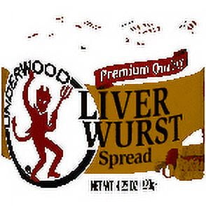 Underwood Liverwurst Spread 4.25 oz 6 pack bundle.