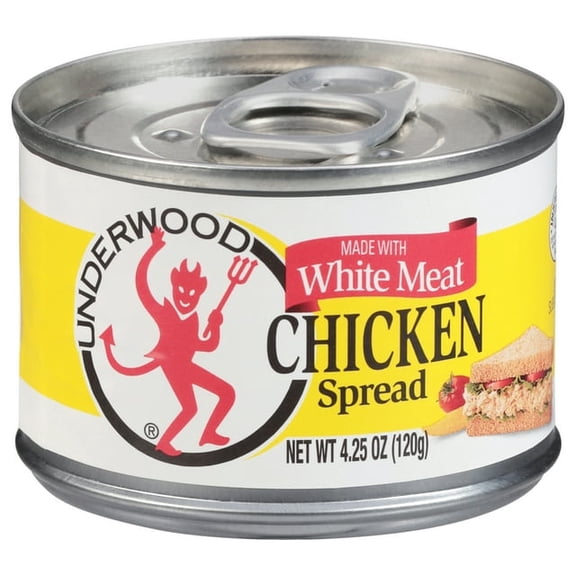 Underwood White Meat Chicken Spread, 4.25 oz Can (Pack of 6)