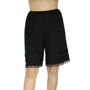 Underworks Cotton Knit Snip-A-Length Pettipants Culotte Slip Bloomers Split Skirt