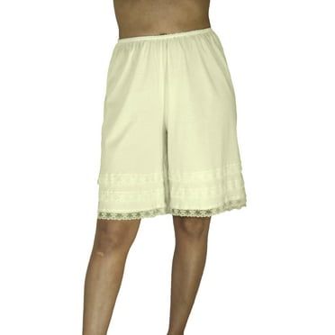 Underworks Pettipants Cotton Knit Culotte Slip Bloomers Split Skirt 9 ...