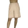 thumbnail image 1 of Underworks Cotton Knit Snip-A-Length Pettipants Culotte Slip Bloomers Split Skirt, 1 of 5