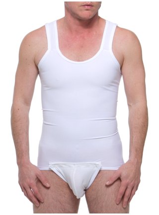 Underworks Mens Hip Buster and Thigh Compression Shaper Brief - White - S