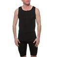 thumbnail image 1 of Underworks FTM Sleeveless Chest Binder Swim Top Black/Black 2X, 1 of 2