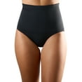 thumbnail image 1 of Underworks High-Waisted Compression Shapewear Panty - Black - Small, 1 of 4