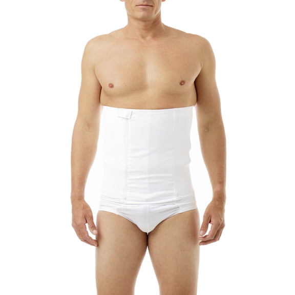 Underworks Men 12-Inch Belly Buster Zip-n-Trim Support Brief