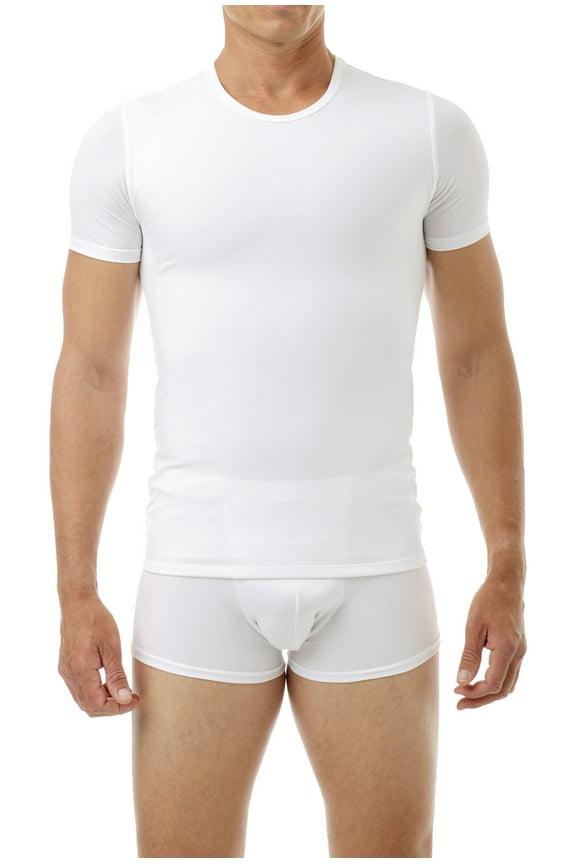 Men Concealer Microfiber Crew-Neck Body Shaper Compression Tank
