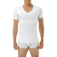 thumbnail image 1 of Underworks Mens Cotton Concealer V-neck Compression T-shirt, 1 of 2