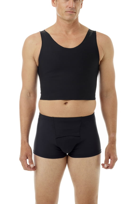 Mens The Cotton Lined Power Chest Binder Compression Top
