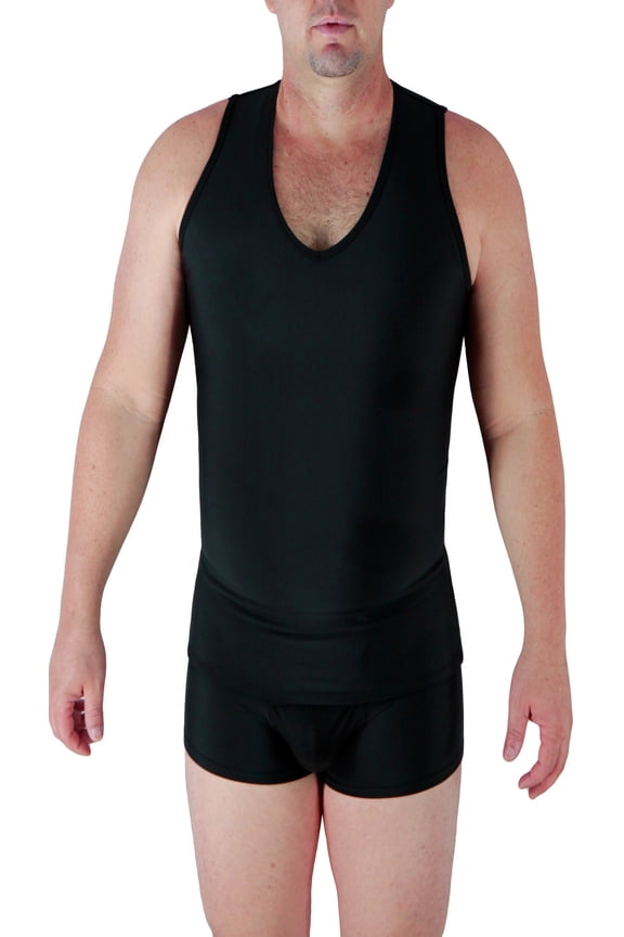 Microfiber Concealer V-Neck Compression Tank