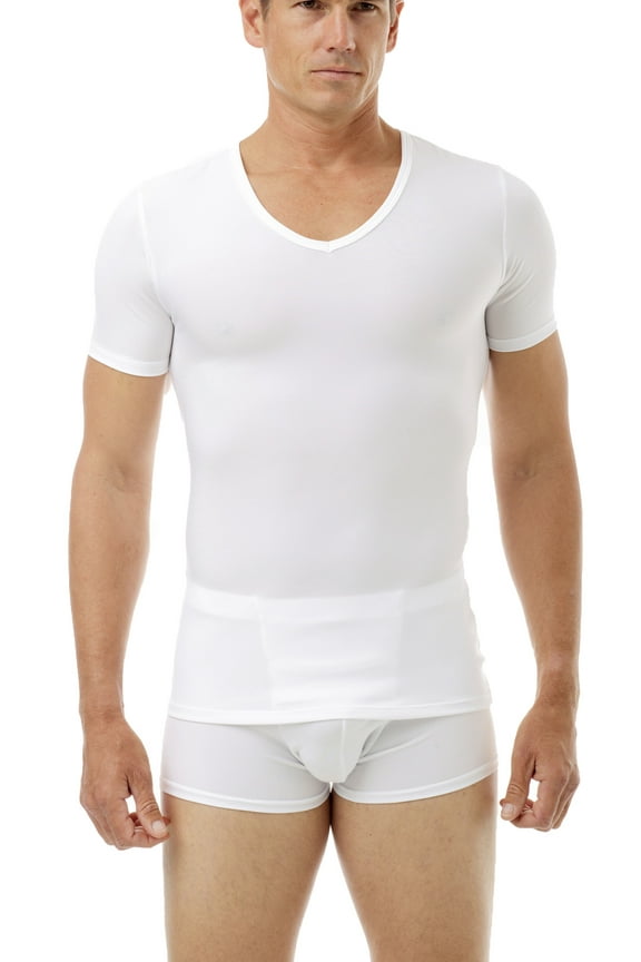 Microfiber V-Neck Light Compression T-shirt