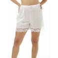 thumbnail image 1 of Underworks Pettipants Culotte Slips 4-inch Inseam White X-Large, 1 of 5
