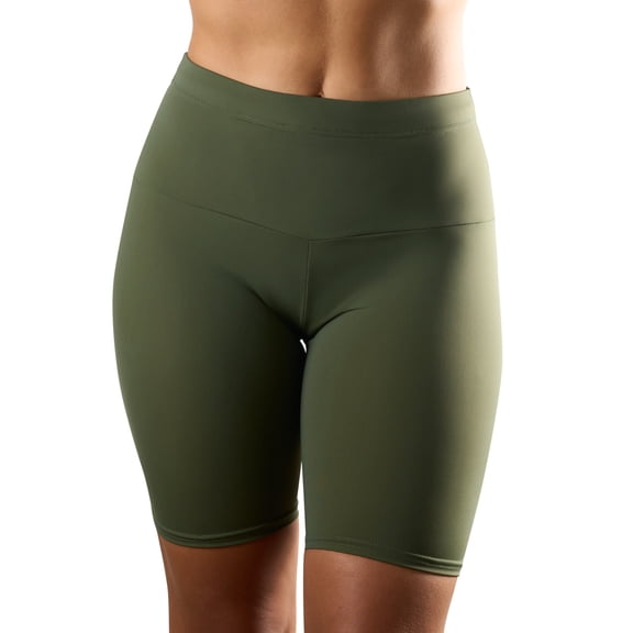 Underworks Vulvar Varicosity Support Gym Shorts for Women - Army Green - 2XLarge