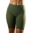 thumbnail image 1 of Underworks Vulvar Varicosity Support Gym Shorts for Women - Army Green - Medium, 1 of 5