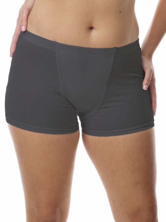Vulvar Varicosity and Prolapse Support Brief with Groin Compression Bands Black Medium