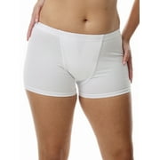 Underworks Vulvar Varicosity and Prolapse Support Brief with Groin Compression Bands White X-Large