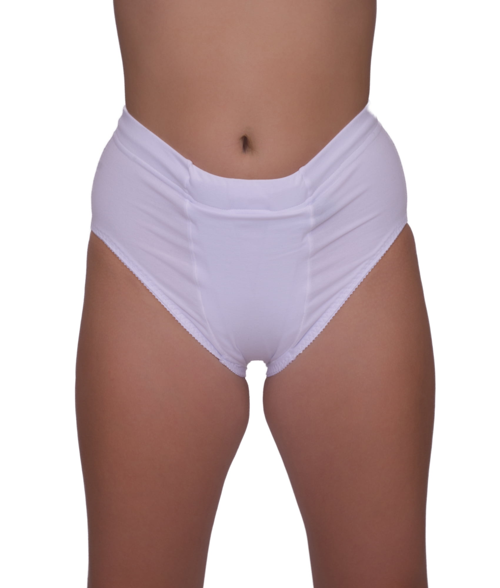 Underworks Vulvar Varicosity and Prolapse Support Brief with Groin  Compression Bands and Hot & Cold Therapy Gel Pad, White Small 