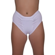 Underworks Vulvar Varicosity and Prolapse Support Panty with Groin Compression Bands. White - Small