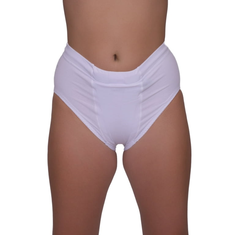 Underworks Vulvar Varicosity and Prolapse Support Panty with Groin  Compression Bands. Beige - Xlarge 