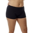 thumbnail image 1 of Underworks Womens Black Cotton Spandex Boxers, 1 of 3