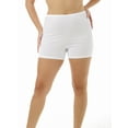 thumbnail image 1 of Underworks Womens Cotton 5-inch Bloomers 3-Pack White Small, 1 of 5