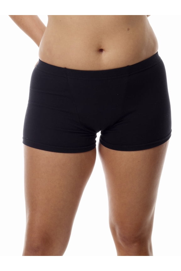 Womens Microfiber Compression Boy Shorts