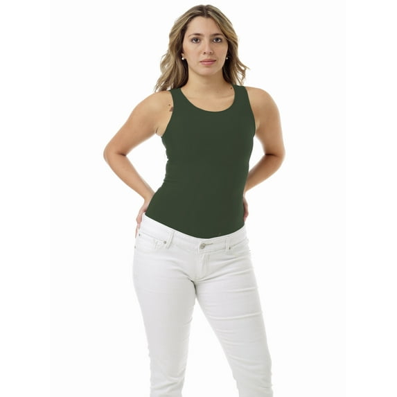 Underworks Womens Microfiber Light Compression Tank Top