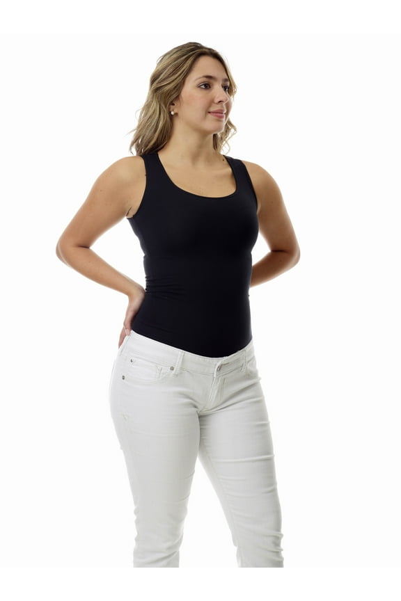 Womens Ultra Light Cotton Spandex Compression Tank