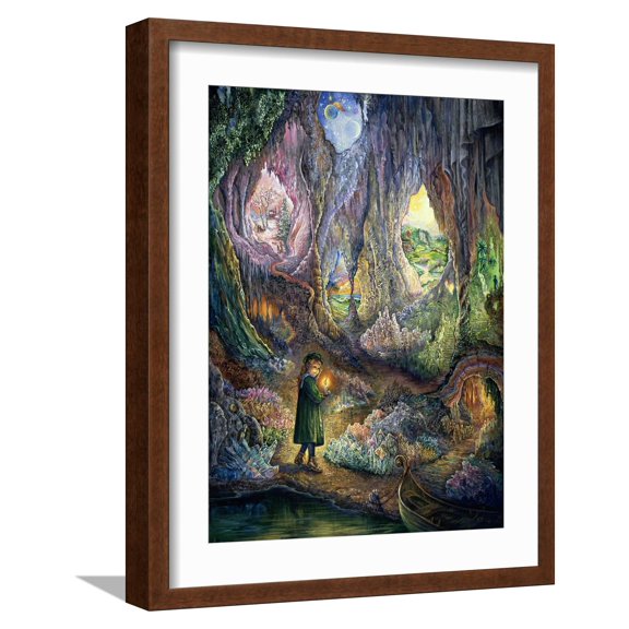 Art.com Underworlds Giclee Print by Josephine Wall, Brown Frame Wall Art, 17" x 21"