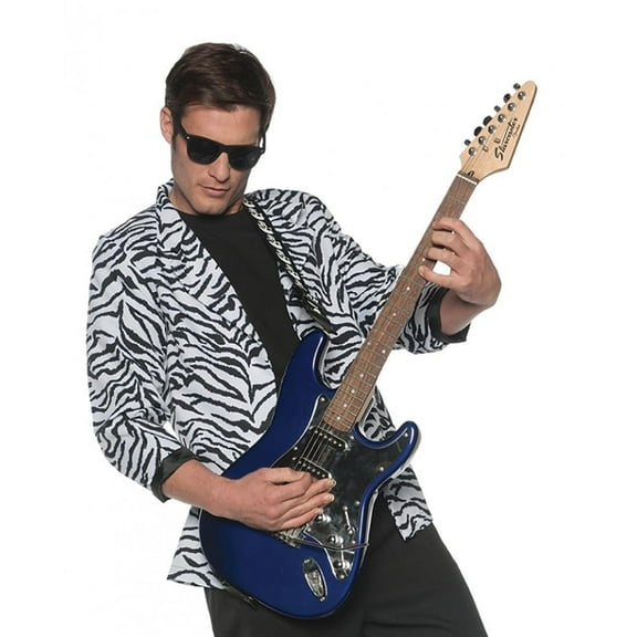 Underwraps 80's Zebra Blazer White Adult Costume OS Male