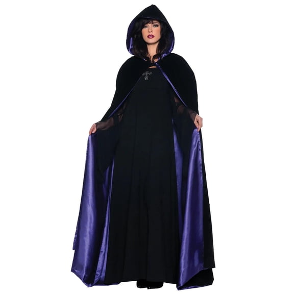 Underwraps Adult 63" Deluxe Purple Cape Costume Accessory