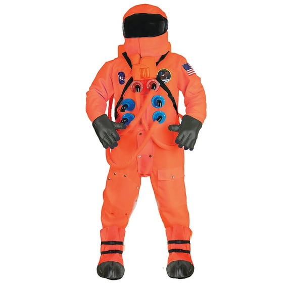 Underwraps Adult Orange Astronaut Deluxe Costume - One Size