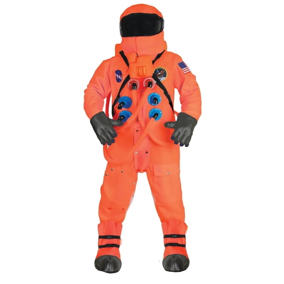 Underwraps Adult Orange Astronaut Deluxe Costume - Size 2X