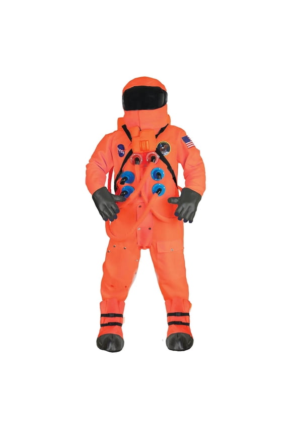 Underwraps Adult Orange Astronaut Deluxe Costume - Size 2X