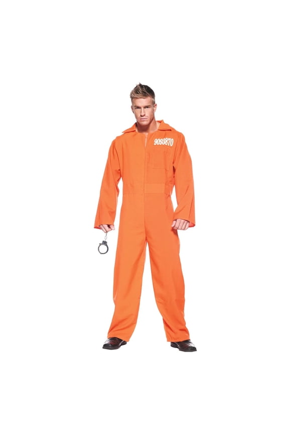 Adult Orange Jumpsuit Costume - One Size