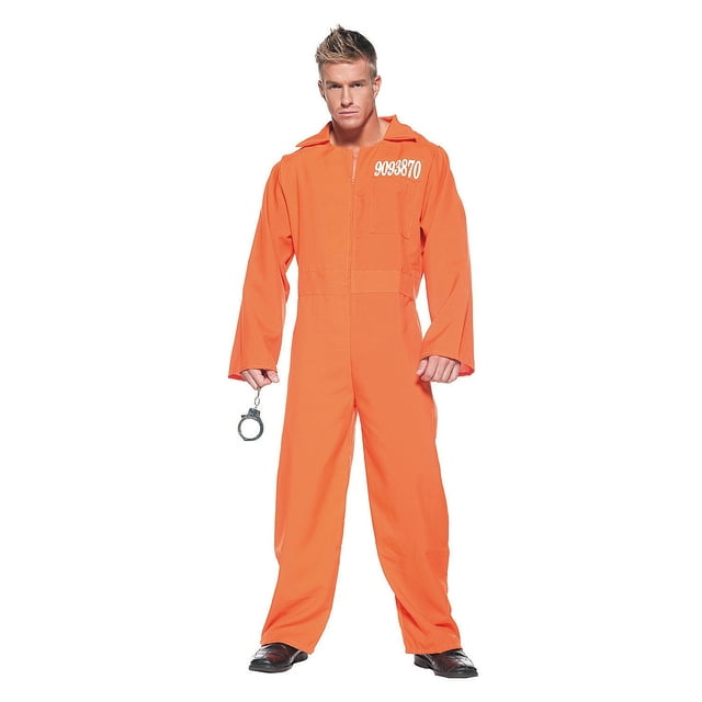 Underwraps Adult Orange Jumpsuit Costume - One Size