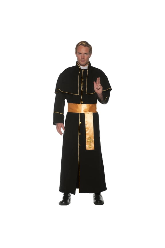 Priest Men's Adult Halloween Costume, One Size, (42-46)