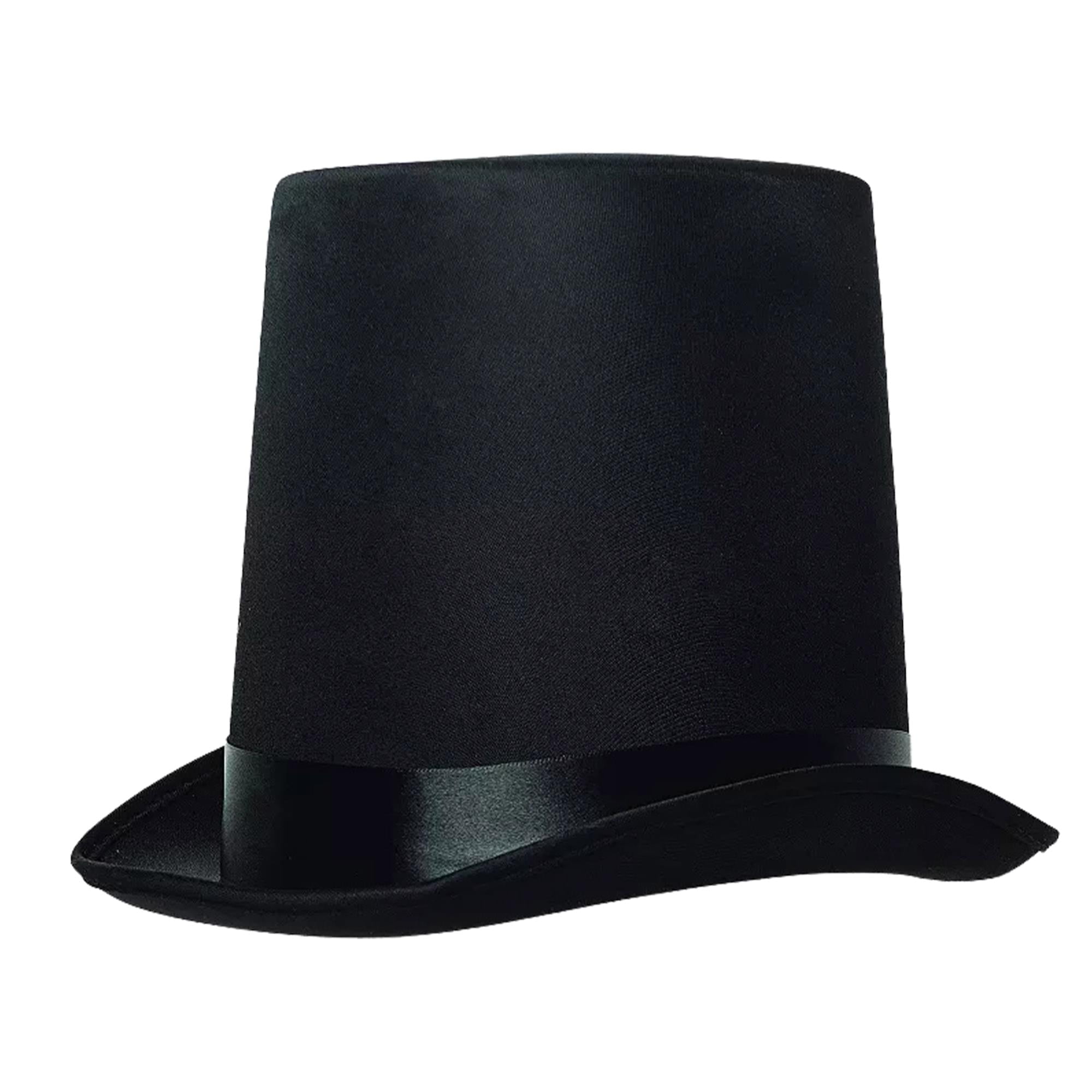Black Stove Pipe Top Hat Adult Costume Accessory - Walmart.com