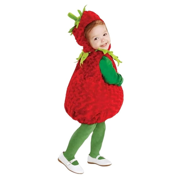 Underwraps Belly Babies Strawberry Costume Child Toddler Medium 18-24 Months Female