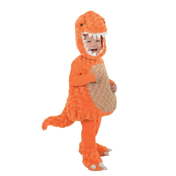 Underwraps Belly Babies T-Rex Orange Toddler Costume M 18-24 Months Unisex
