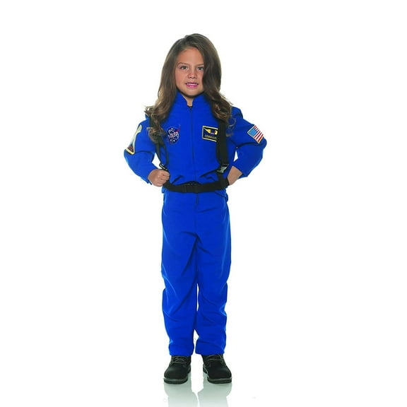 Underwraps Blue Astronaut Flight Suit Child Costume Small Unisex