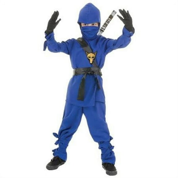 Underwraps Blue Ninja Boy\'s Halloween Fancy-Dress Costume for Child, S