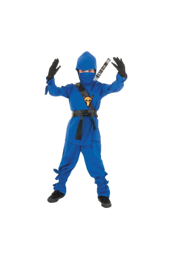 Ninja, Blue Child Costume: Small Male