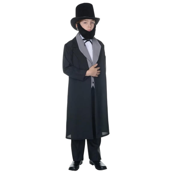 Underwraps Boys' Abraham Lincoln Costume - Size 4-6